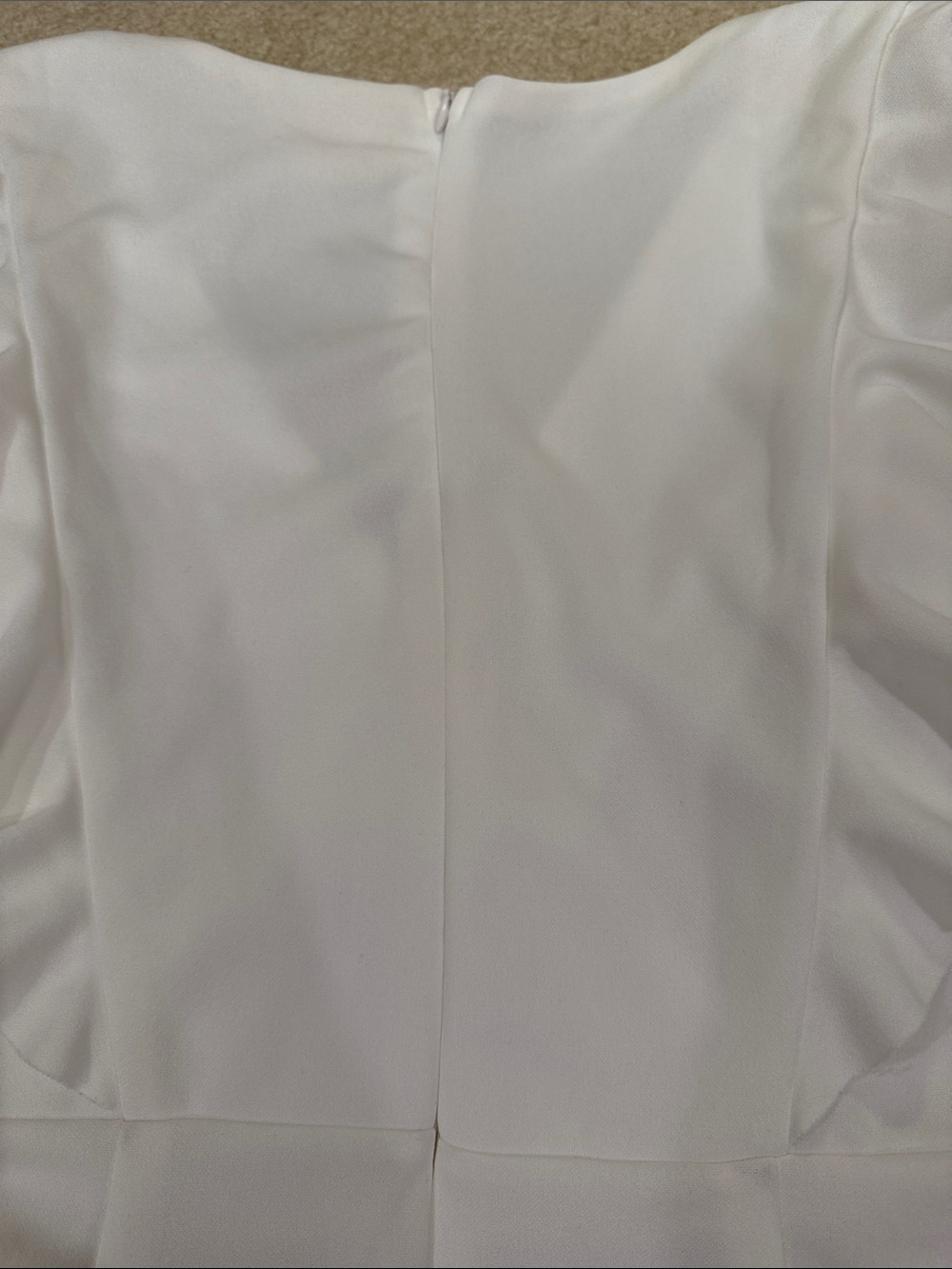 Altar'd State White Ruffle V-Neck Mini Dress - Picture 6 of 7